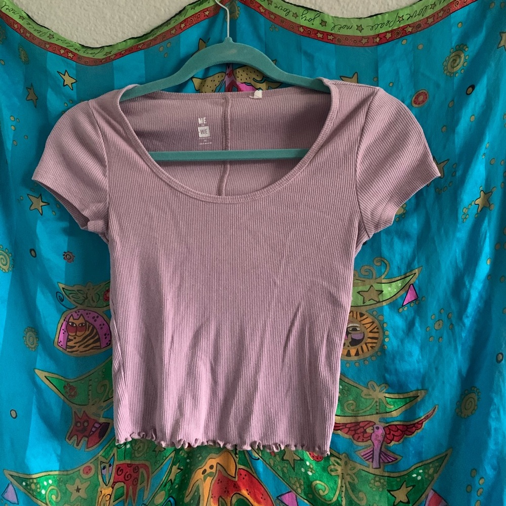 Me to We light purple crop top!